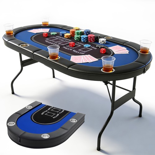 Inch foldable poker - inch, table
