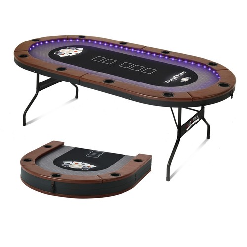Player foldable poker table - player,