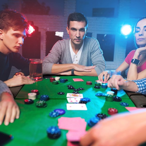 Foldable poker table player - 8,