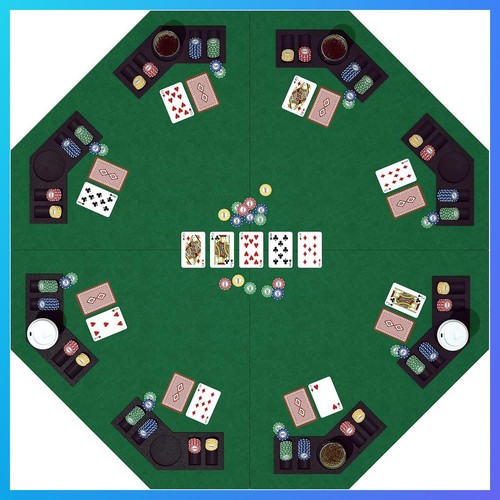 Player octagon poker table - 8,