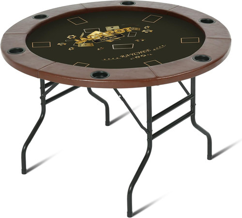 Round poker table foldable 8 - table,