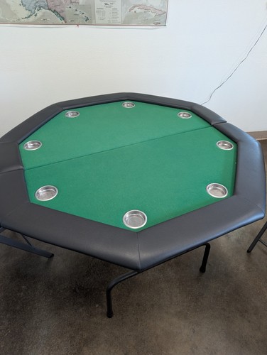 Sided folding poker table - 8,