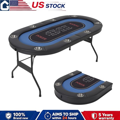 Player foldable poker table - 8,