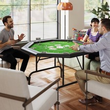 8 Player Folding Poker Table