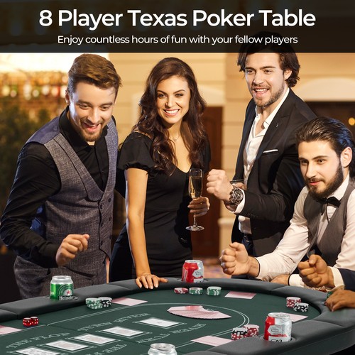 Foldable poker table player - foldable, 8