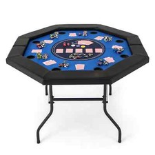 COSTWAY 130cm Foldable Poker