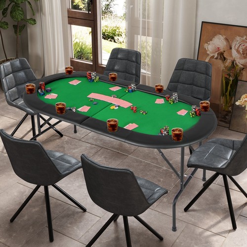 Player foldable poker table - 8,