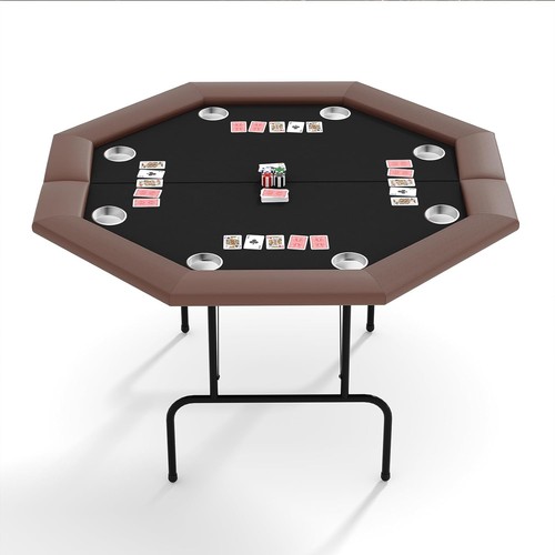 Foldable octagon poker table - foldable,
