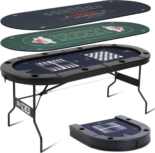 Poker table foldable - 4-in-1, 8