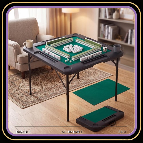 Folding mahjong table hdpe - mahjong,