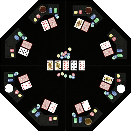Inch foldable octagon poker - inch,