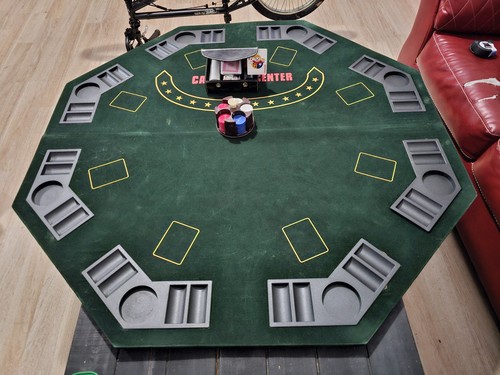 Octagon poker table - table, top