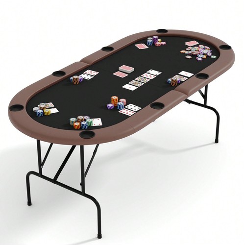 Meiyiu oval poker table 8 - oval,