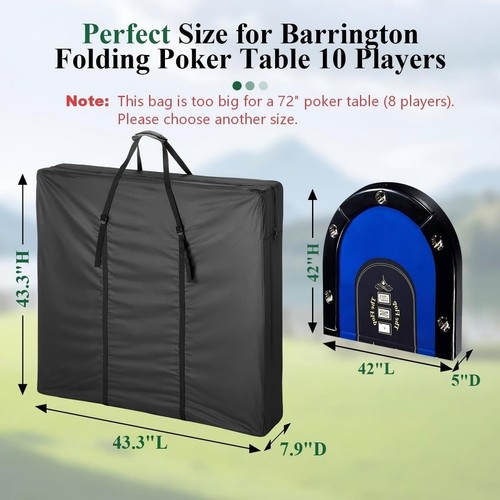 Oval folding poker - oval,